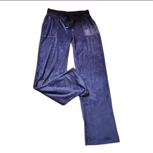NWOT The iconic Juicy Couture OG Bling Velour Track Pants in Indigo